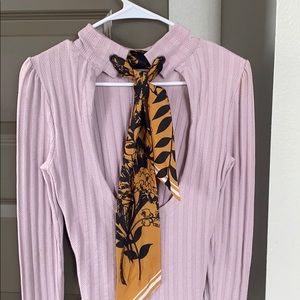 Free people open back tie top